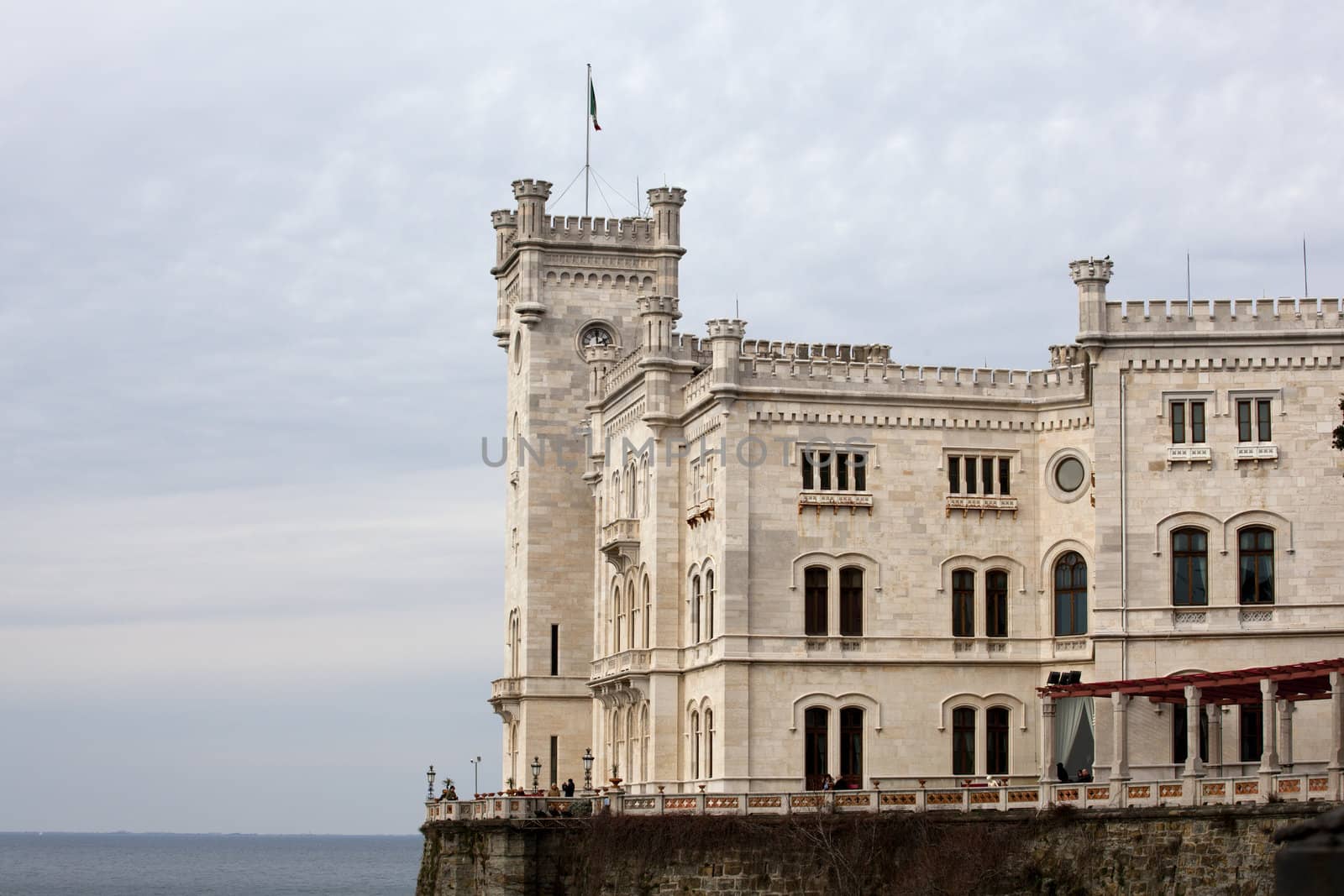 View of Miramare castle, Trieste - Italy