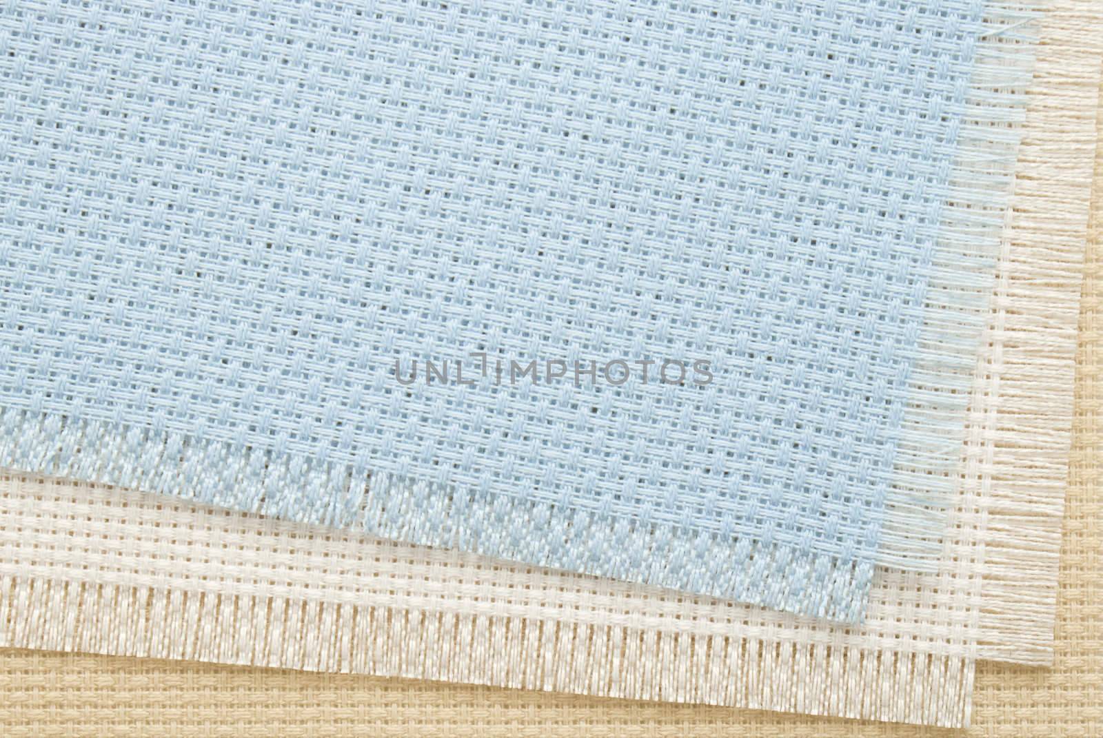 Needlework, materials and accessories for embroidery a cross