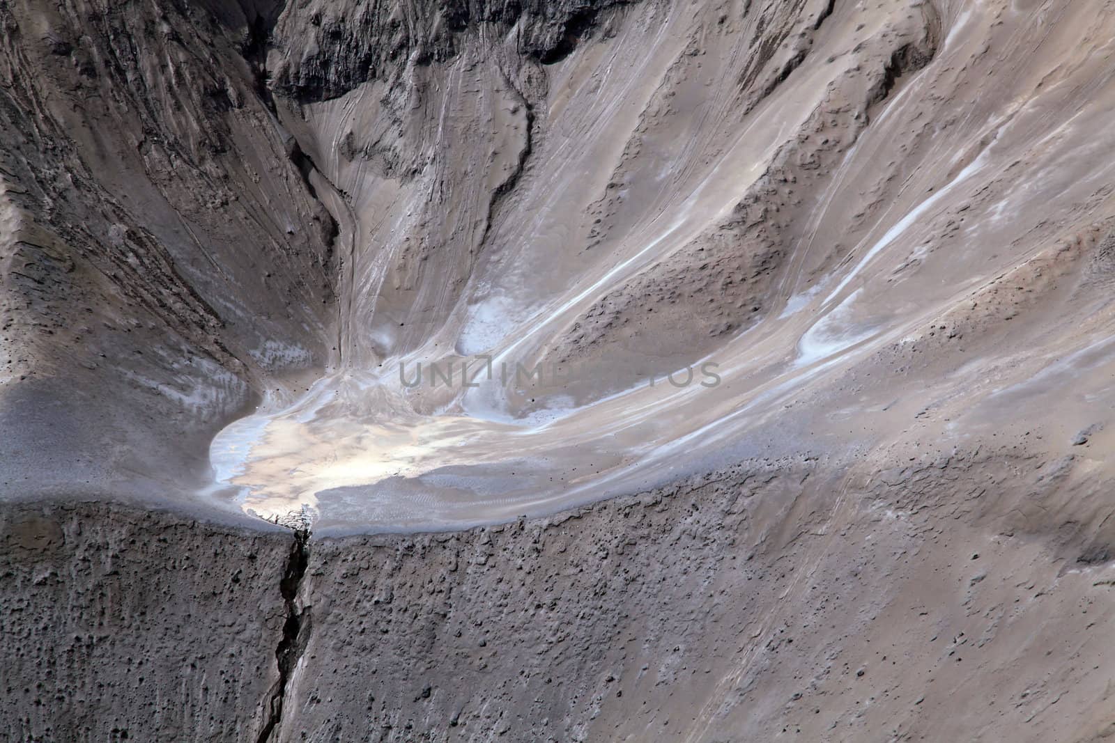 Closeup Crater of active volcano Bromo. Java. Indonesia