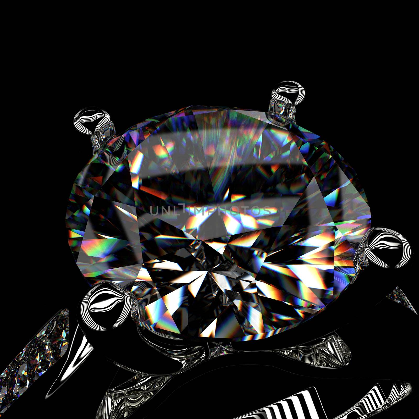 Ring with diamond  by Rozaliya