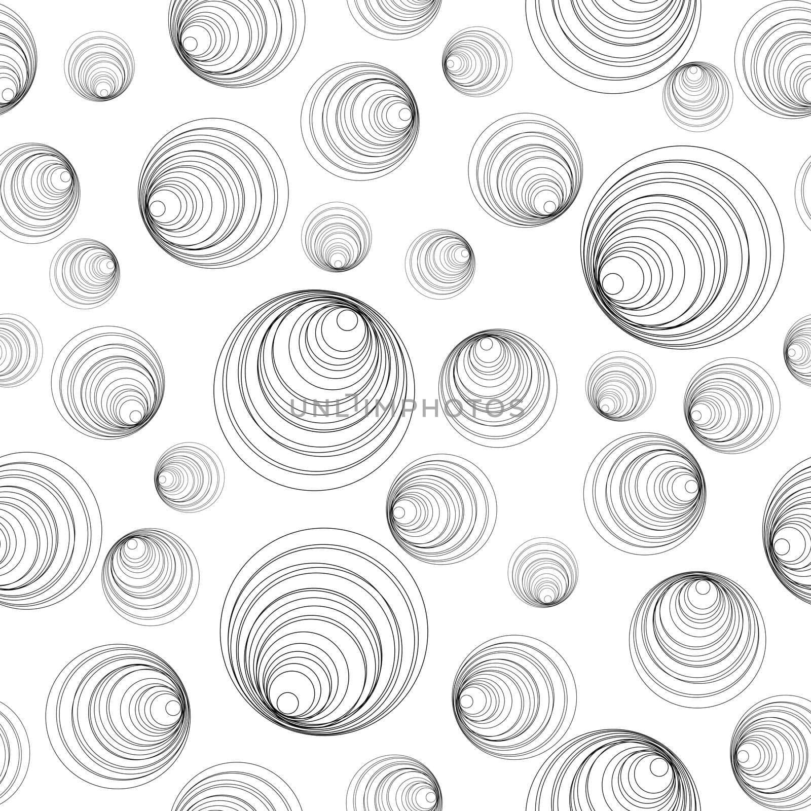 Seamless background with abstract circles