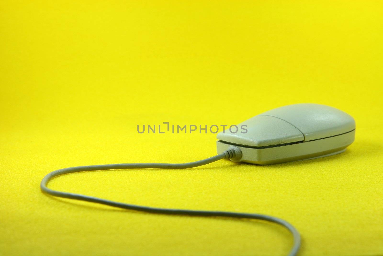 mouse in yellow background horizontal business concepts