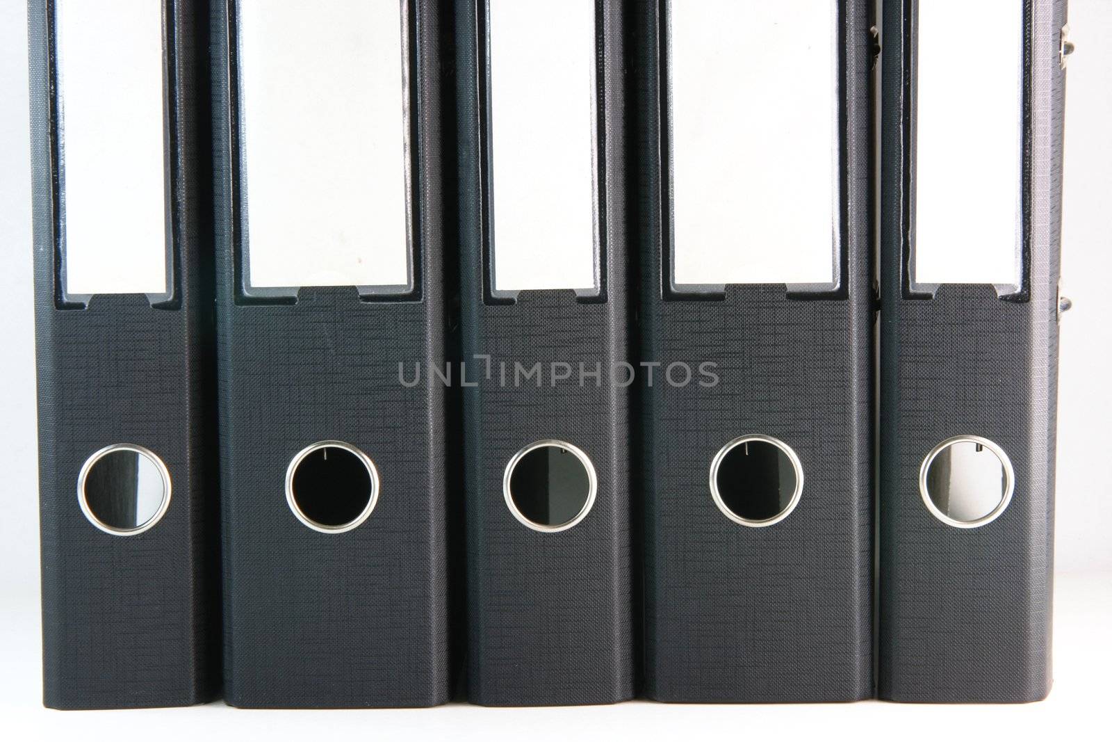 business archive folders closeup for background use