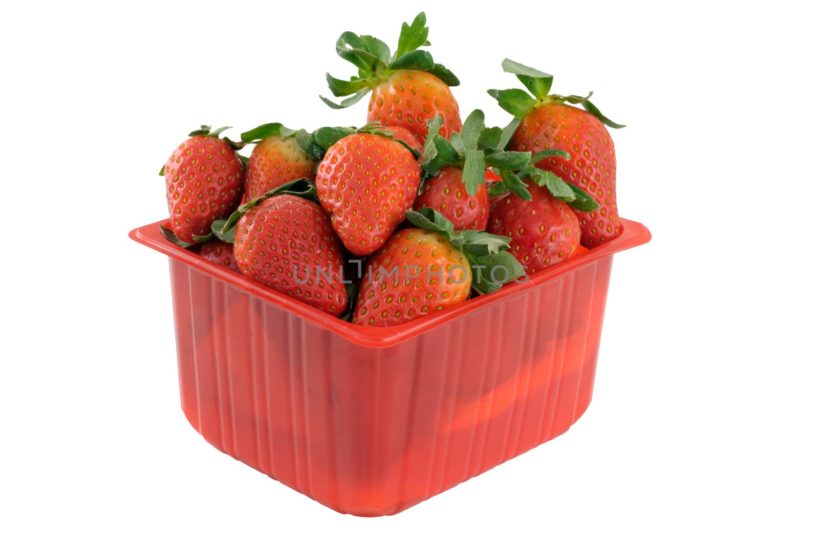 Punnet filled with strawberries by Hbak