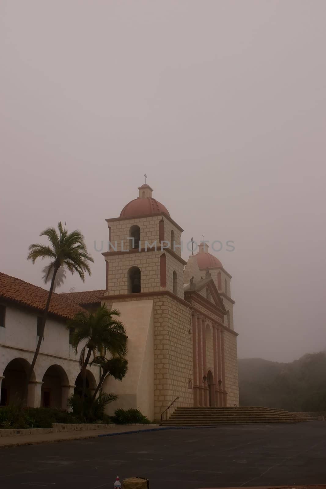 Historic Spanish mission in Santa Barbara, California