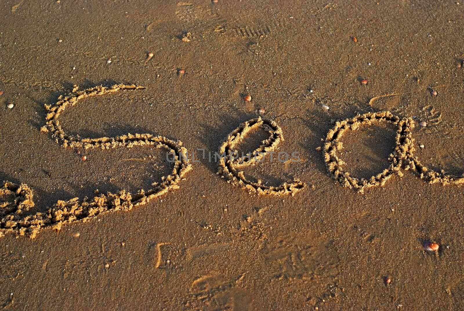 sea written in sand