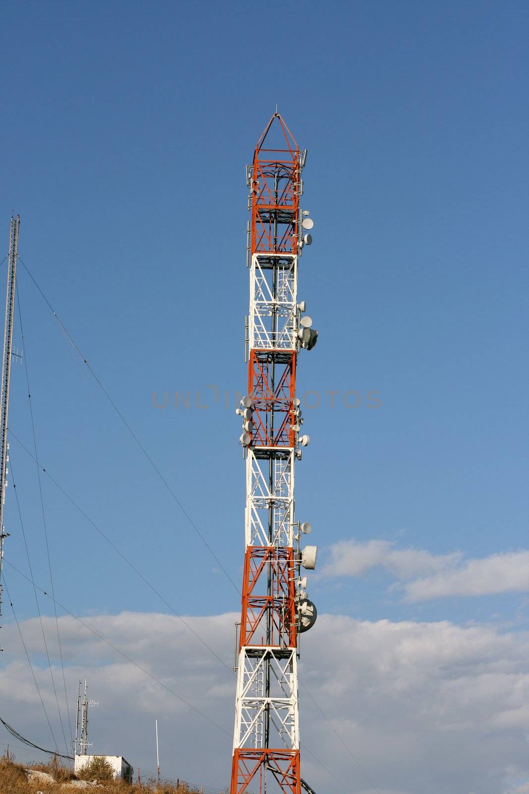 communication tower with antenas by forwardcom