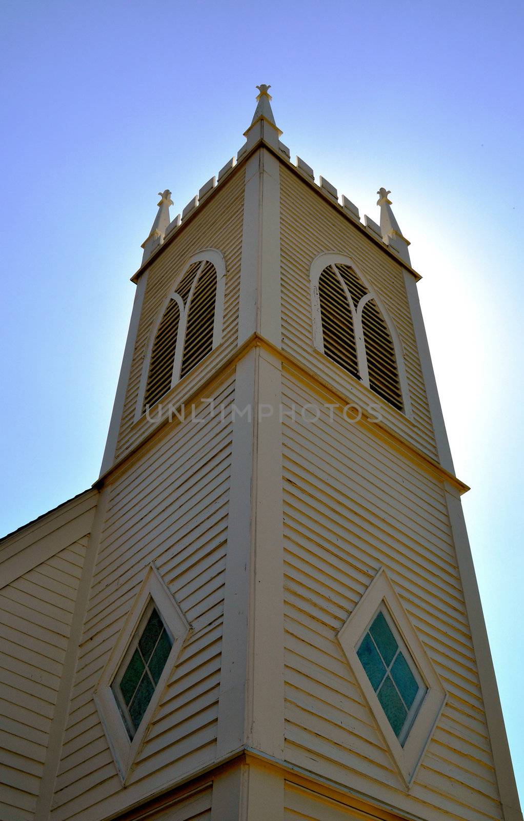 Church tower georgetown texas by RefocusPhoto