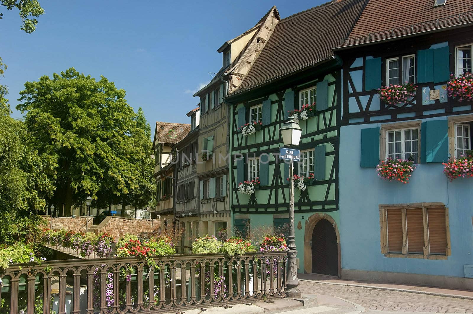 urban landscape of the historical town of Colmar in France