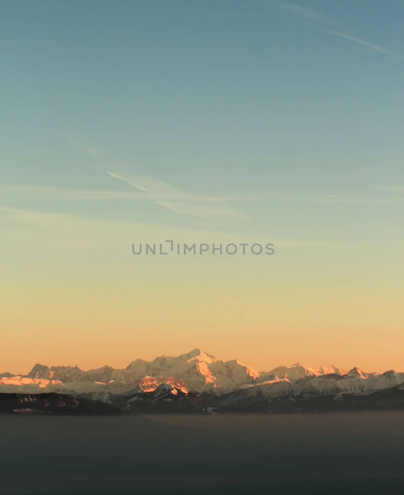 Alps mountains by sunset by Elenaphotos21