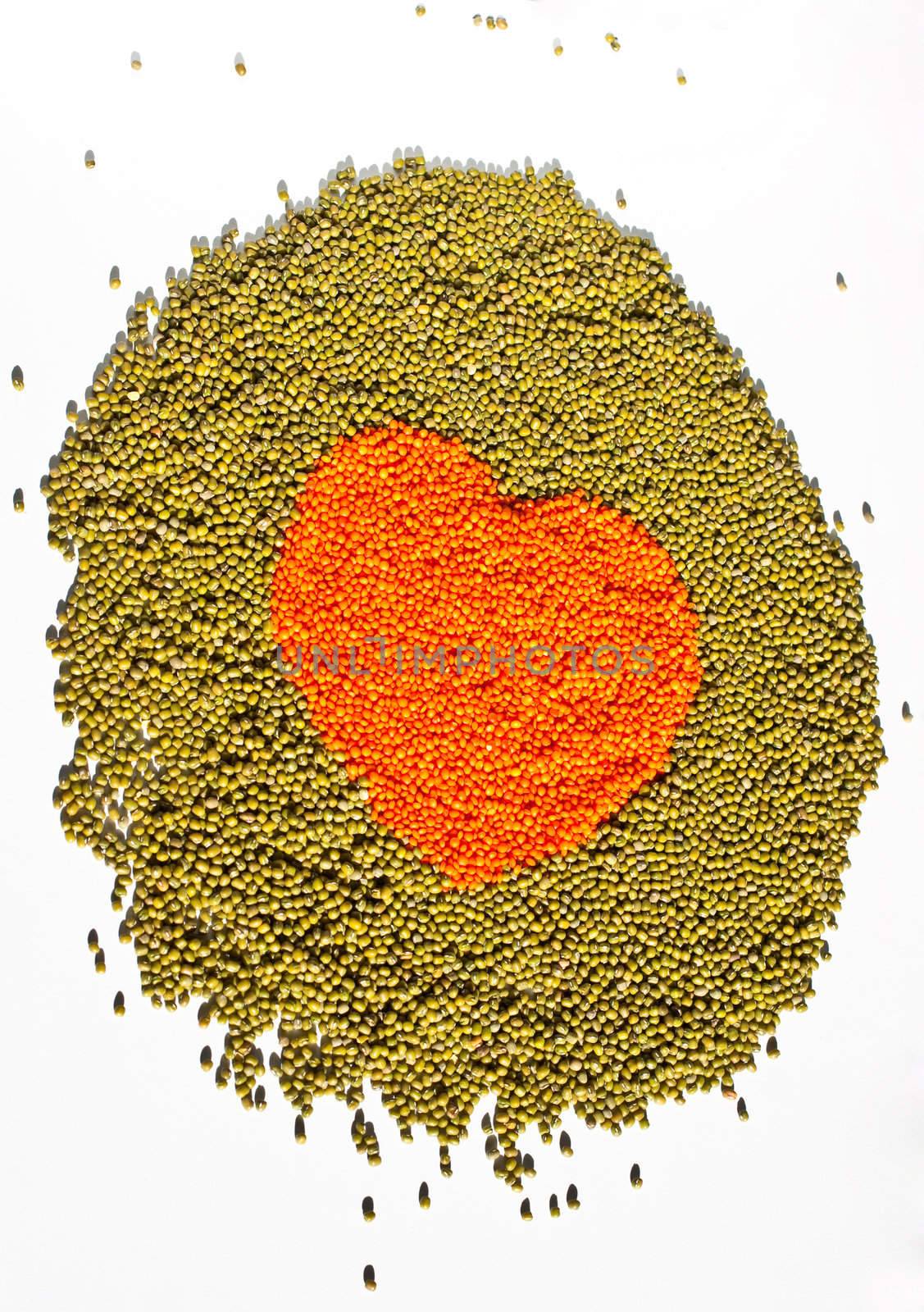 Photo of Heart of lentils and beans
