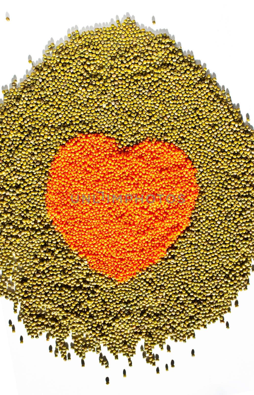 Photo of Heart of lentils and beans