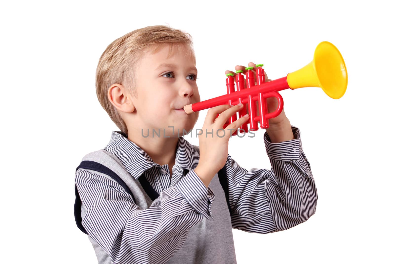 boy with trumpet