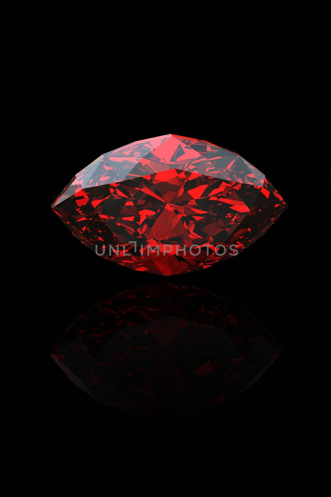  Garnet.Marquis. Jewelry gems on black background