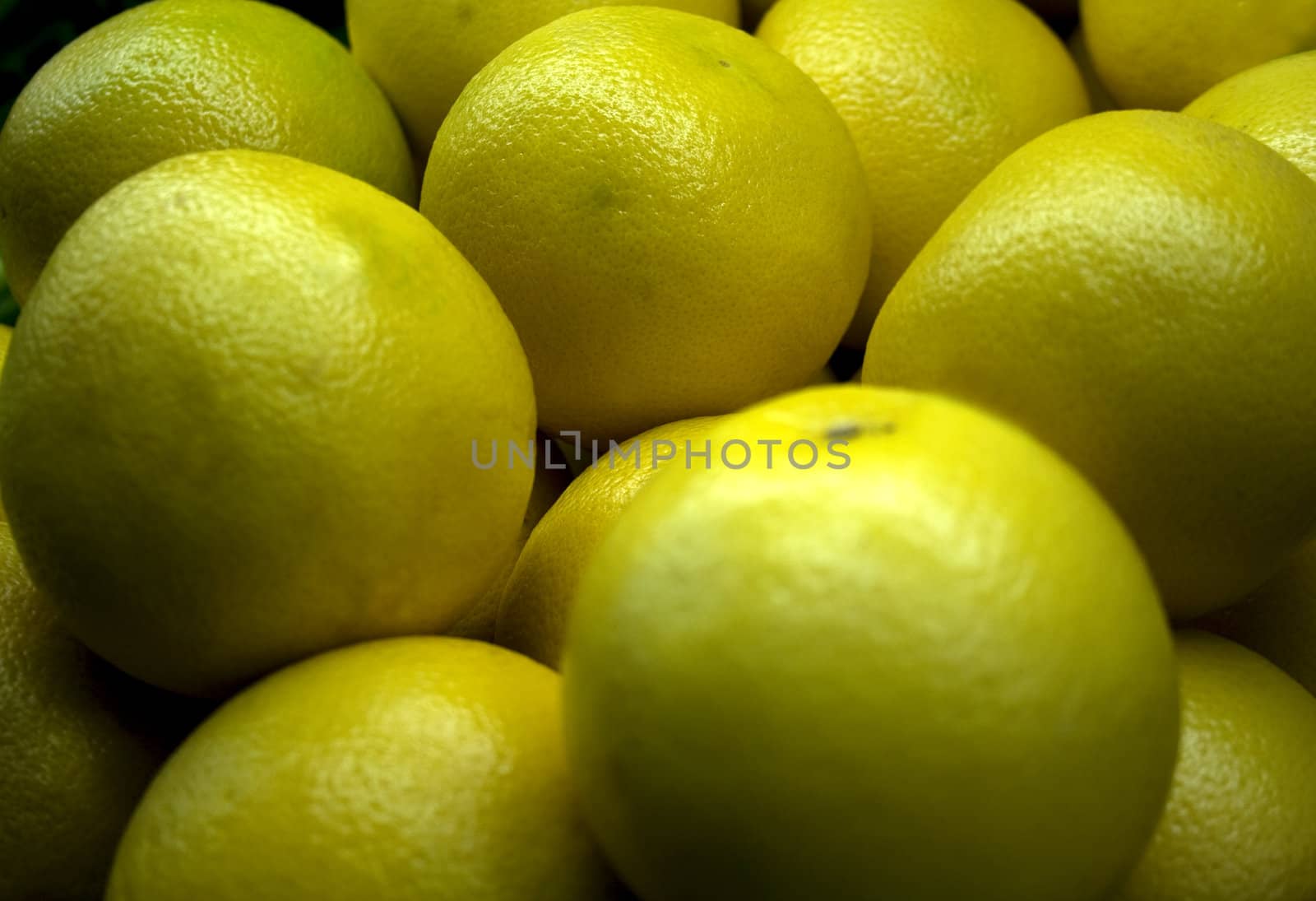 A lot of fresh Grapefruits