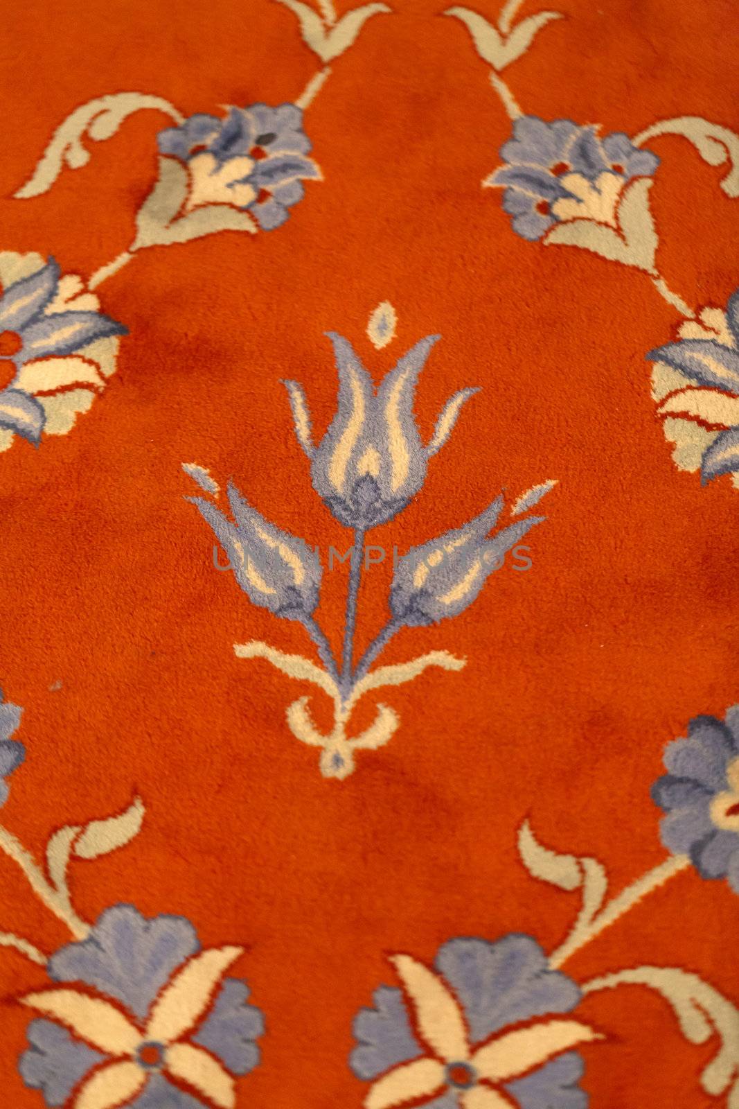 Istambul - The Sultan Ahmed Mosque Mosque, popularly known as the Blue Mosque. the carpet to the prayer in the mosque 
