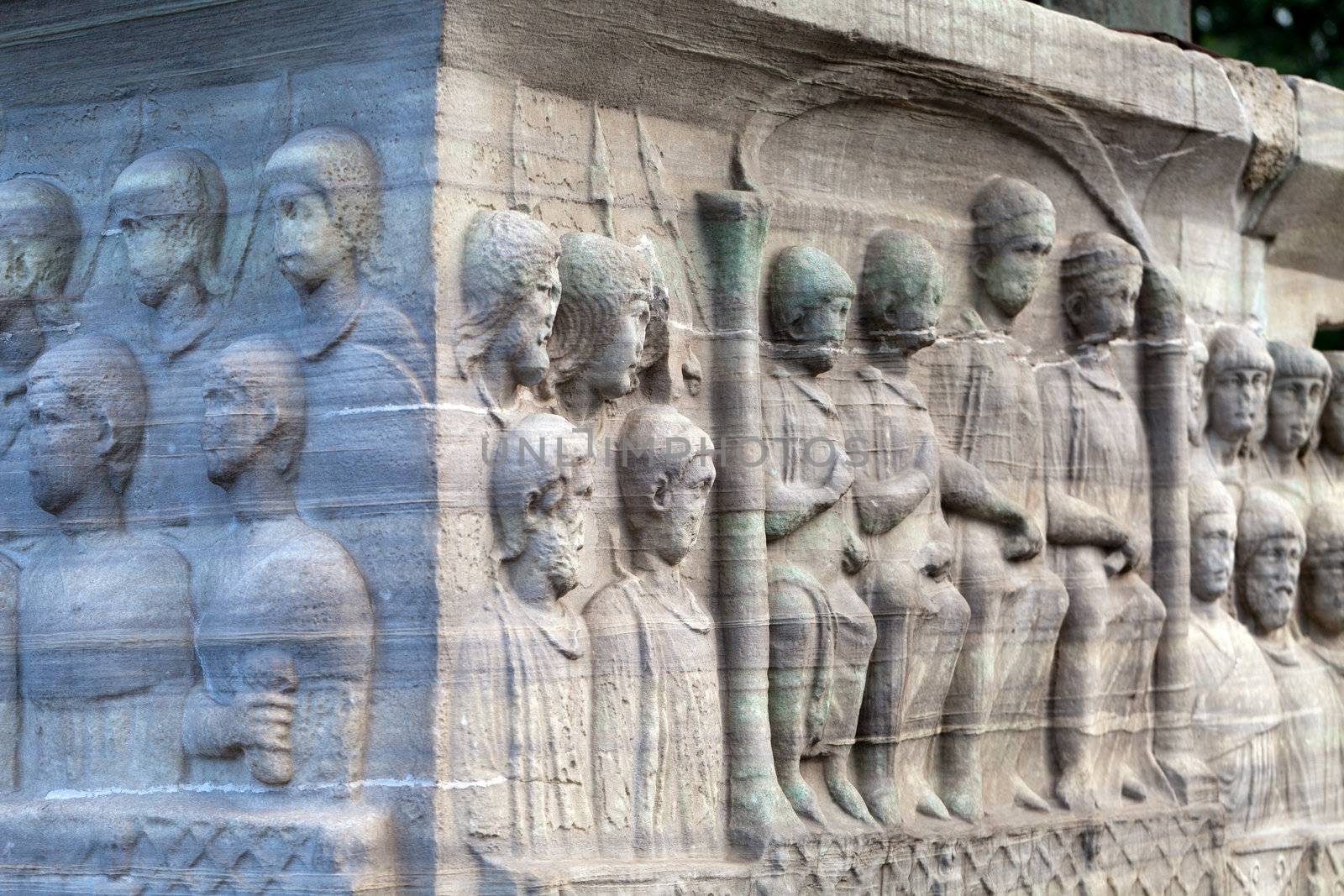 Istambul - The base of the Obelisk of Thutmosis III 