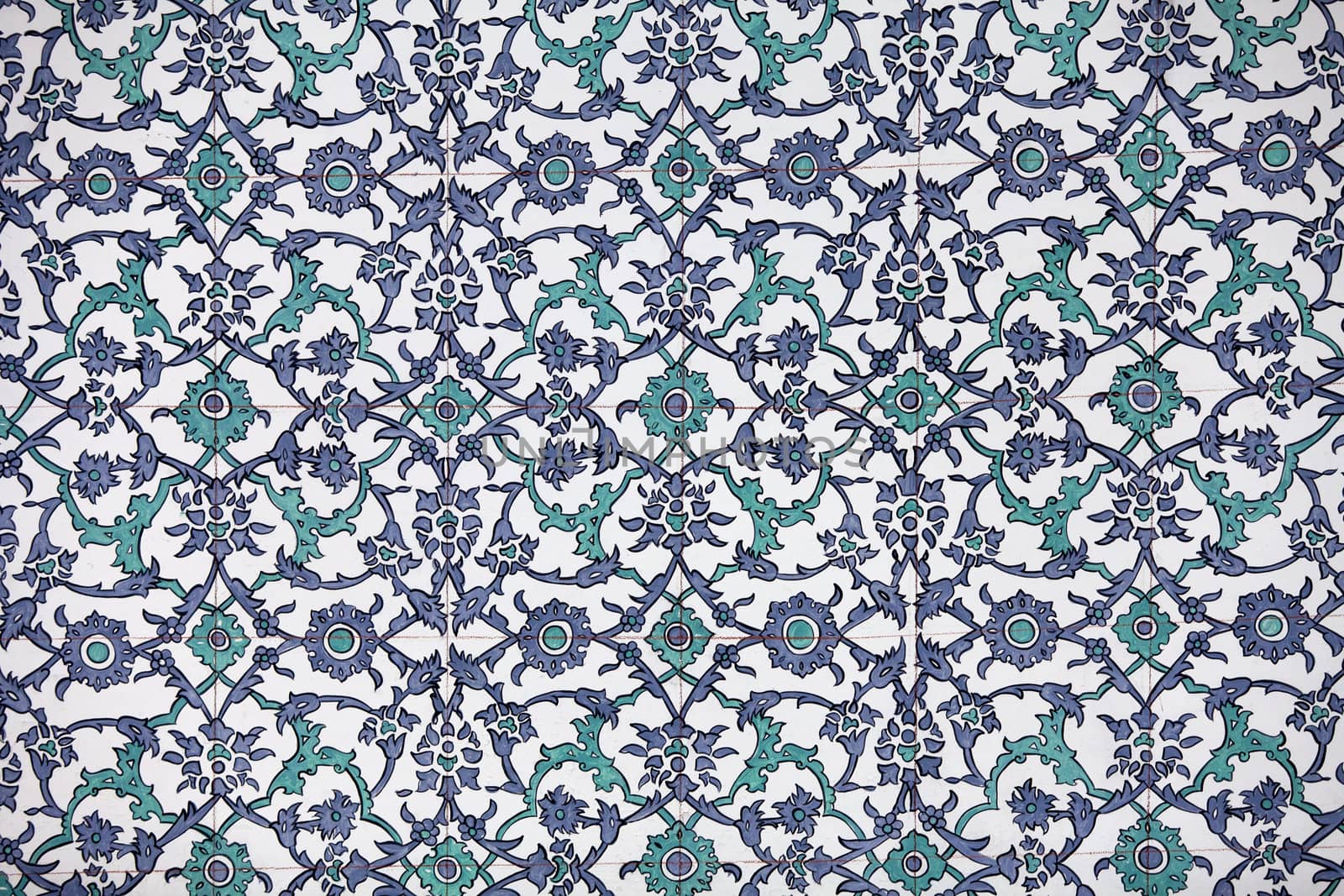Handmade Tiles. Topkapi Palace in Istanbul,Turkey