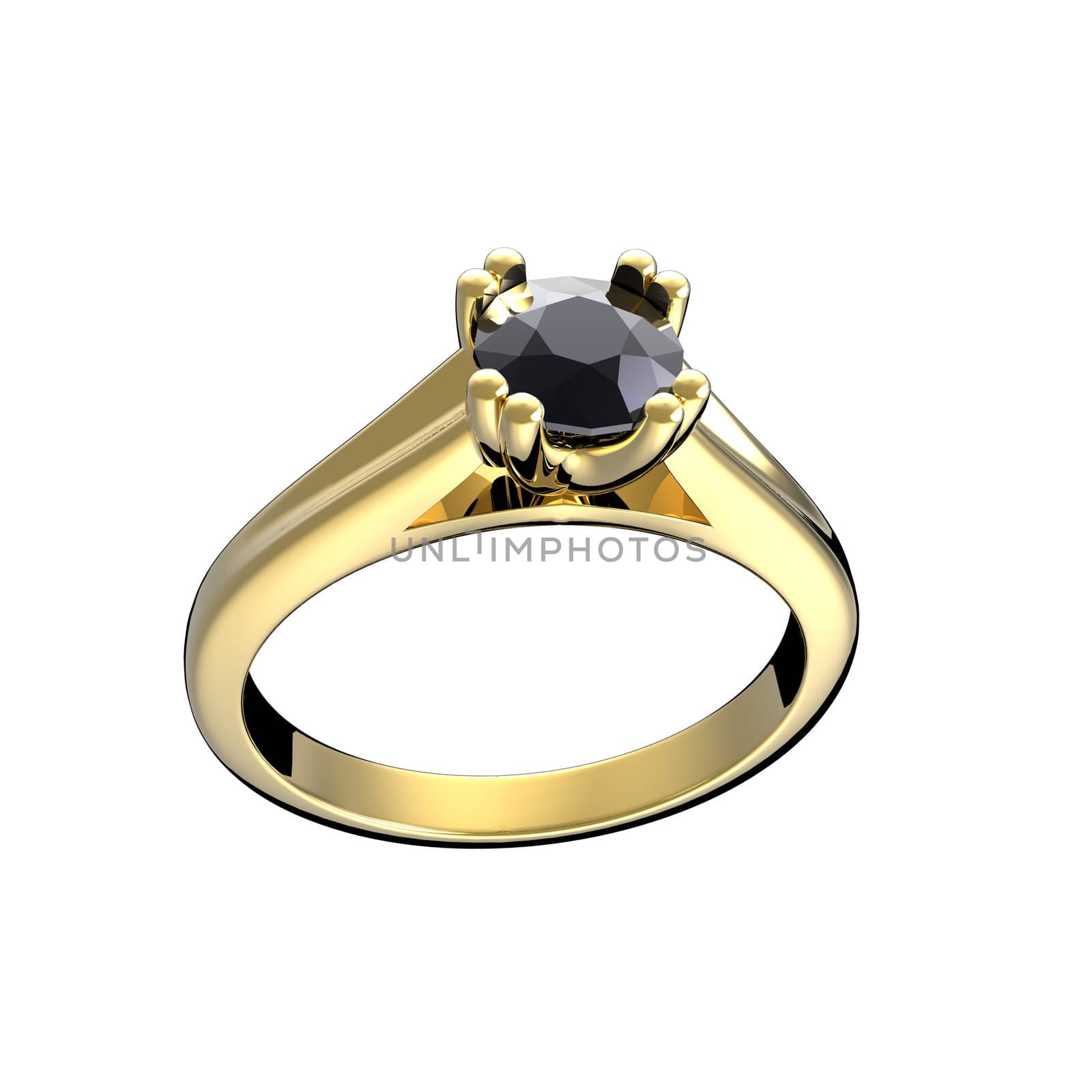 Ring with diamond  by Rozaliya