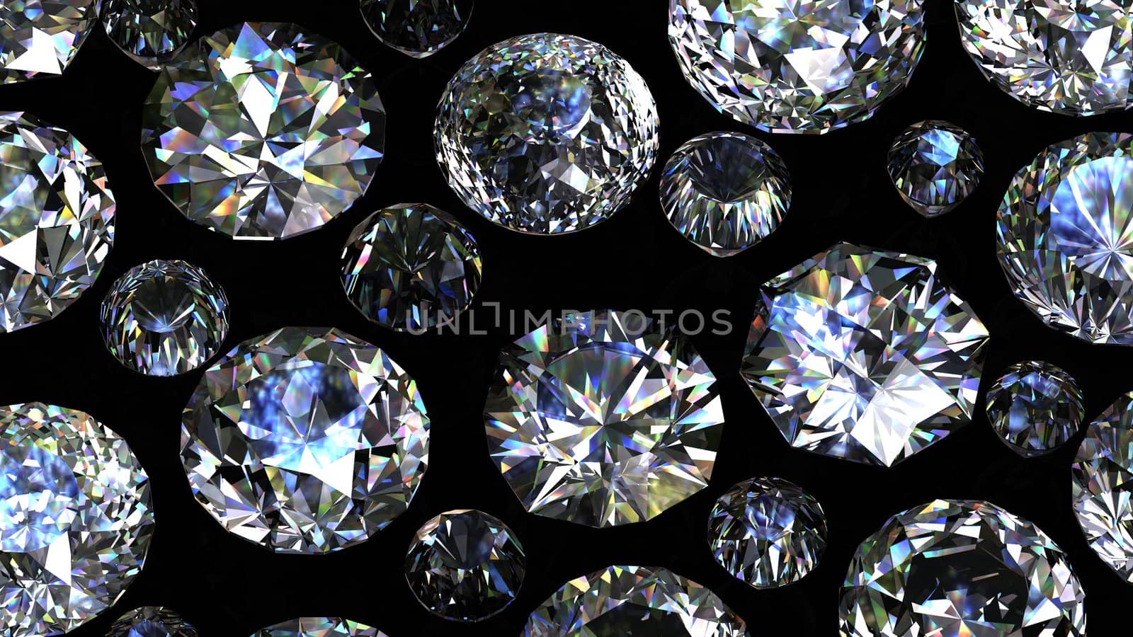 Set of round diamond isolated. Gemstone by Rozaliya