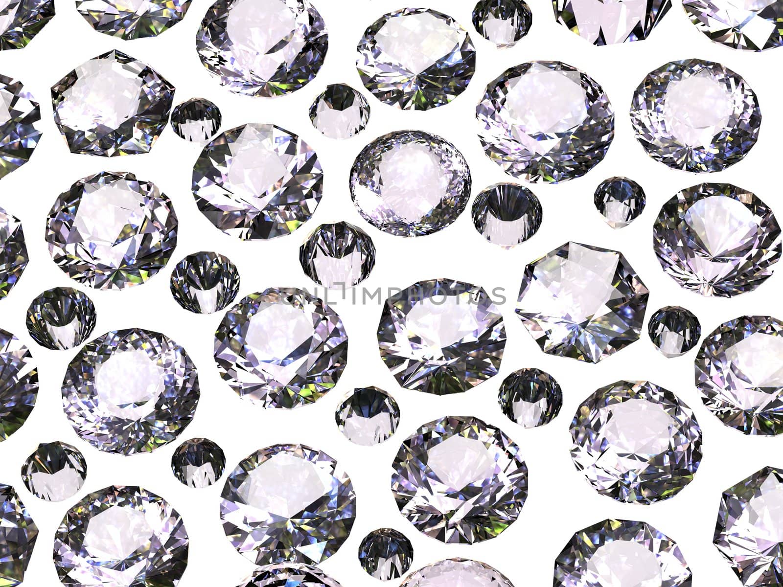 Set of round diamond . Gemstone by Rozaliya