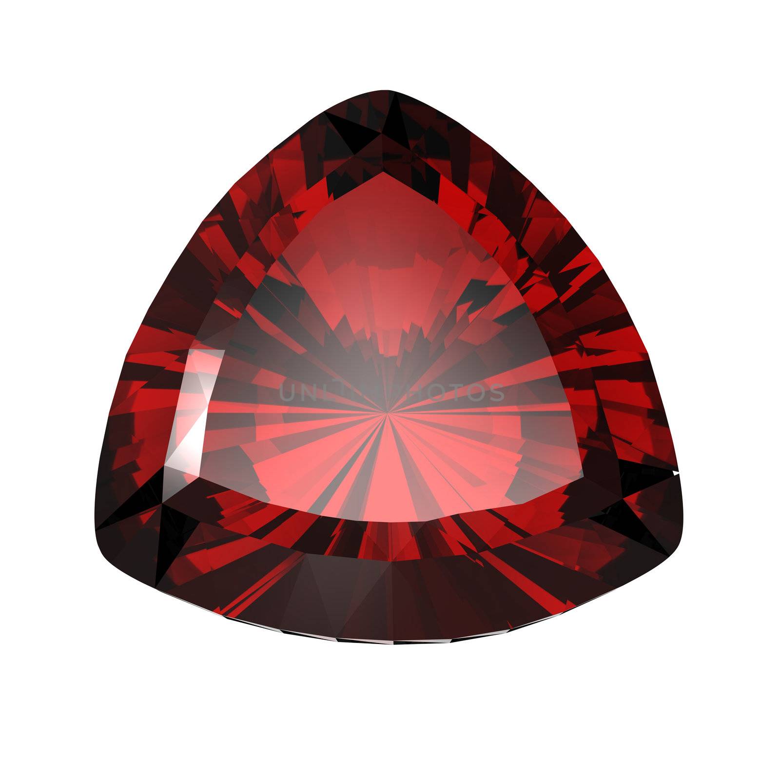 Jewelry gems shape of trillion. Ruby by Rozaliya