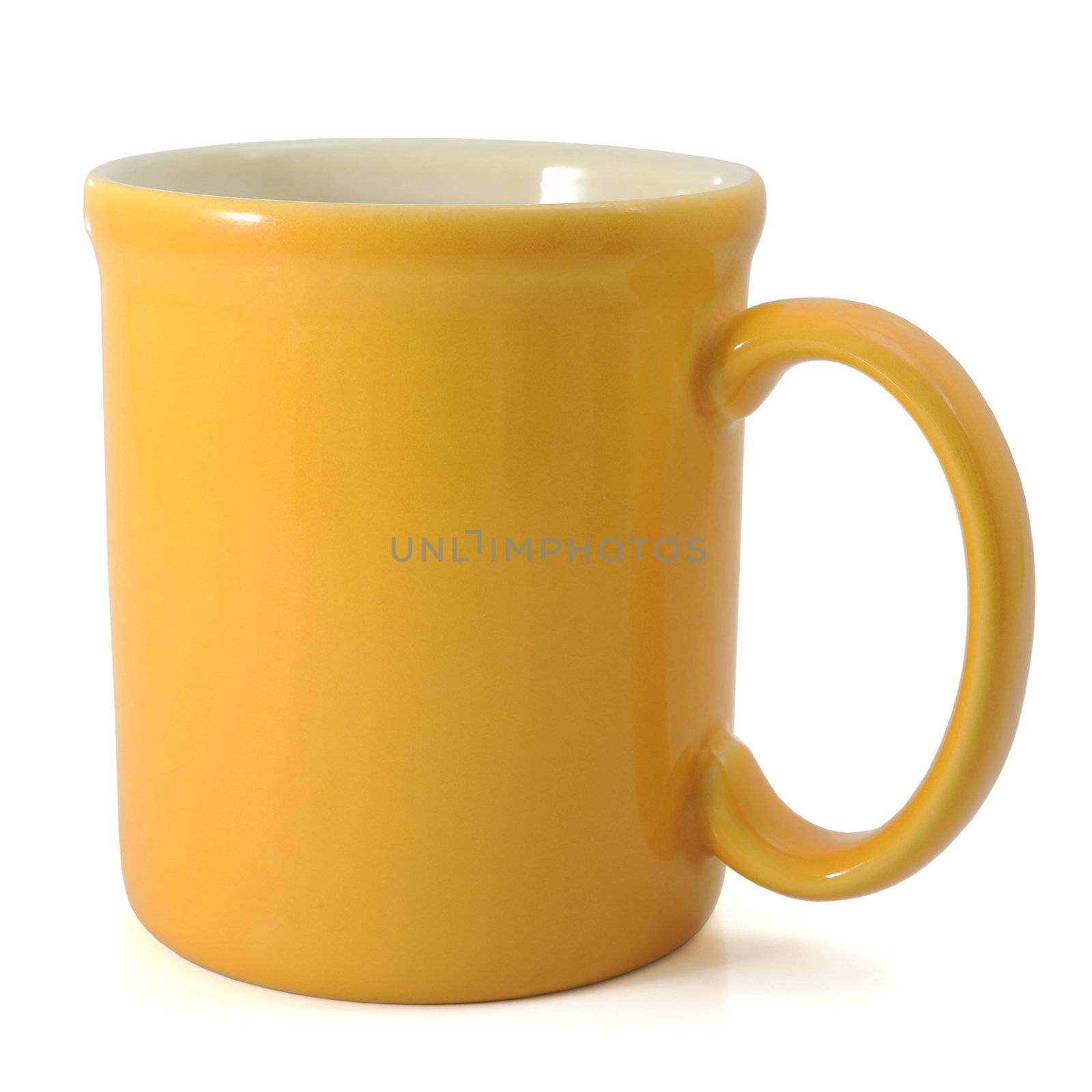 Yellow Mug With Clipping Path