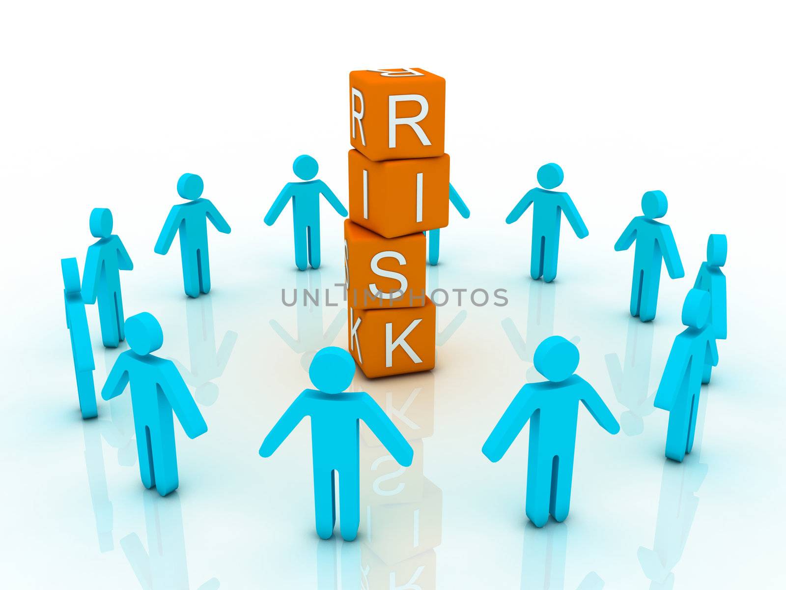 word risk showing business investment or finance concept