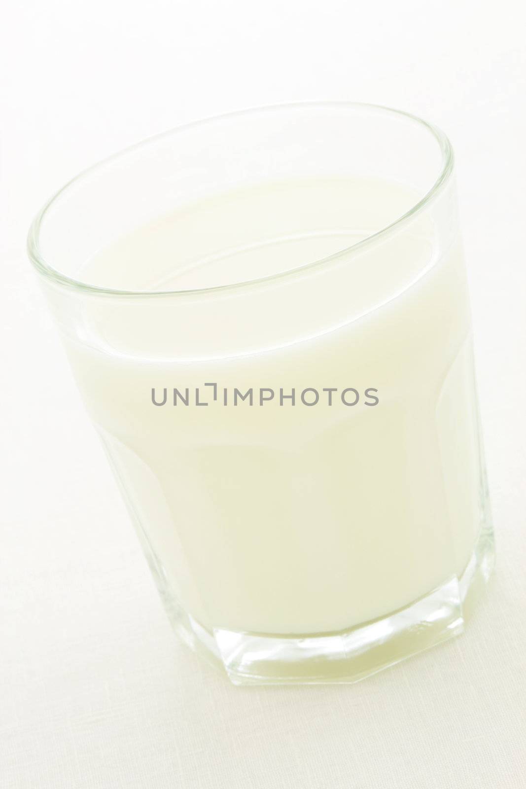 fresh glass of milk  by tacar