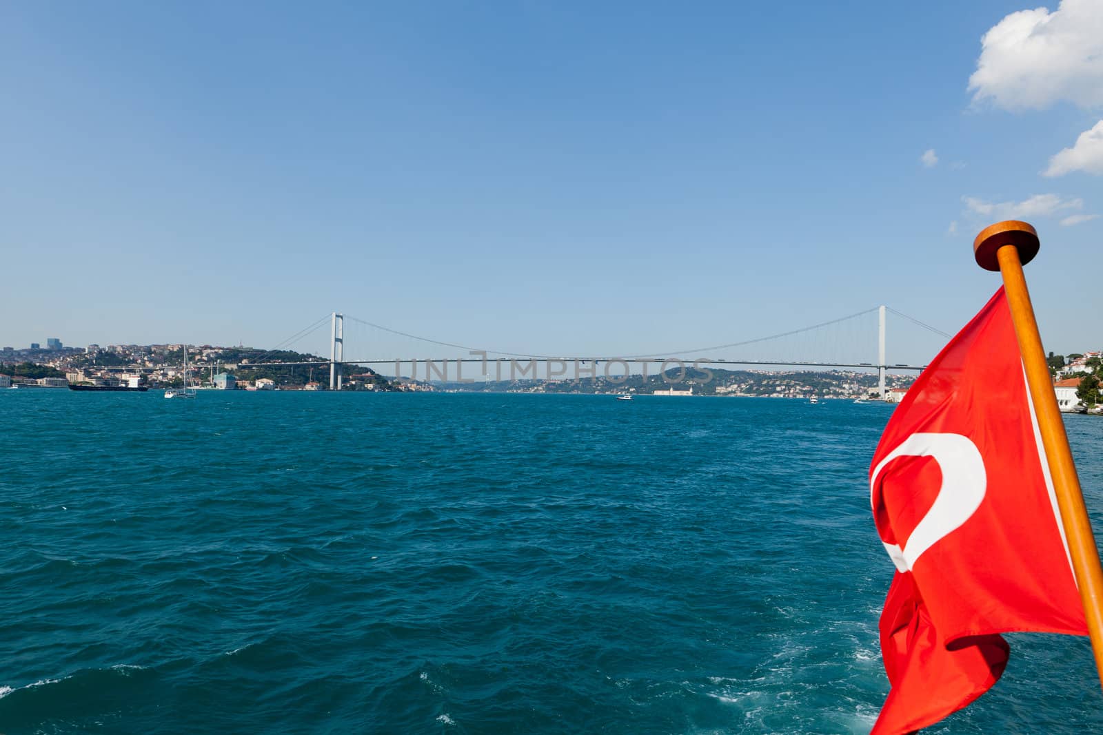 Istambul - Bosporus Bridge connecting Europe and Asia 