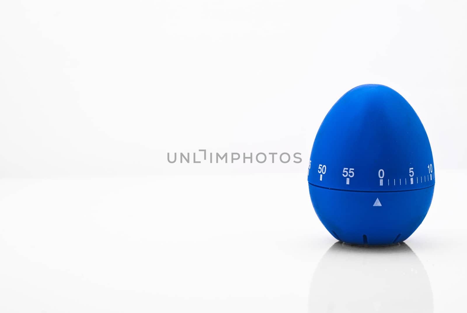 kitchen egg timer blue isolated on white background