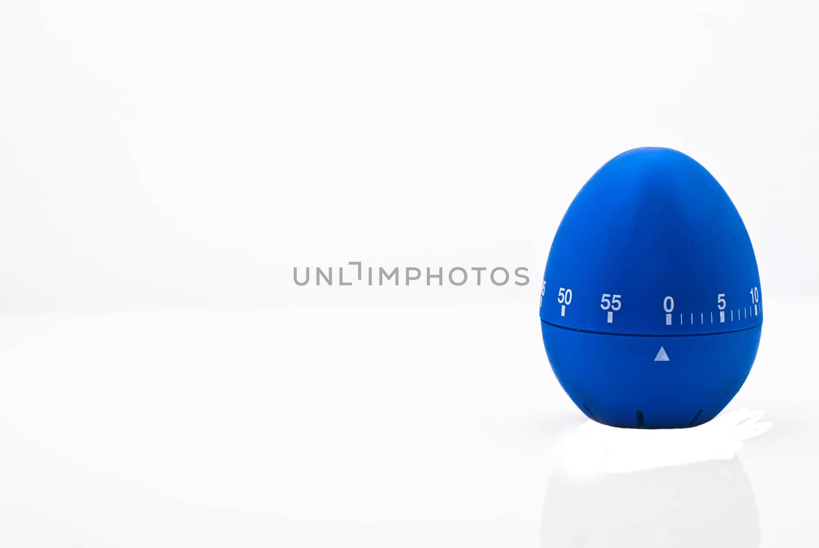 kitchen egg timer blue isolated on white background