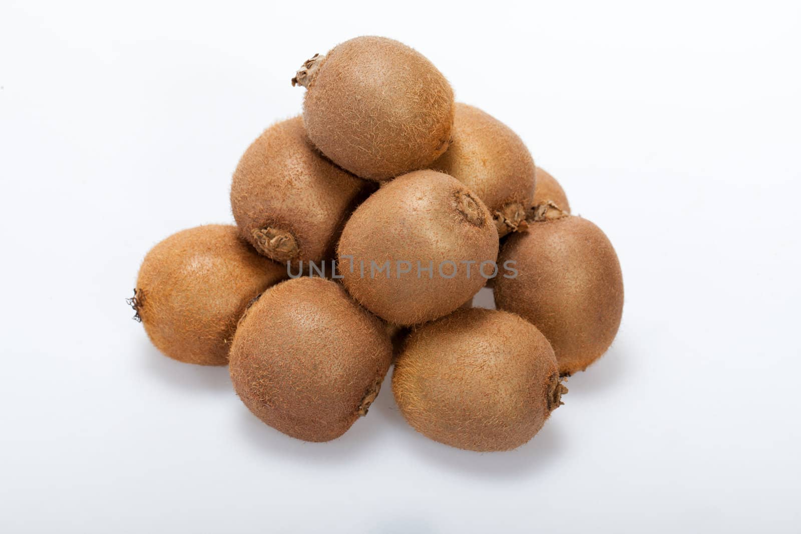 kiwi fruit isolated on white background 