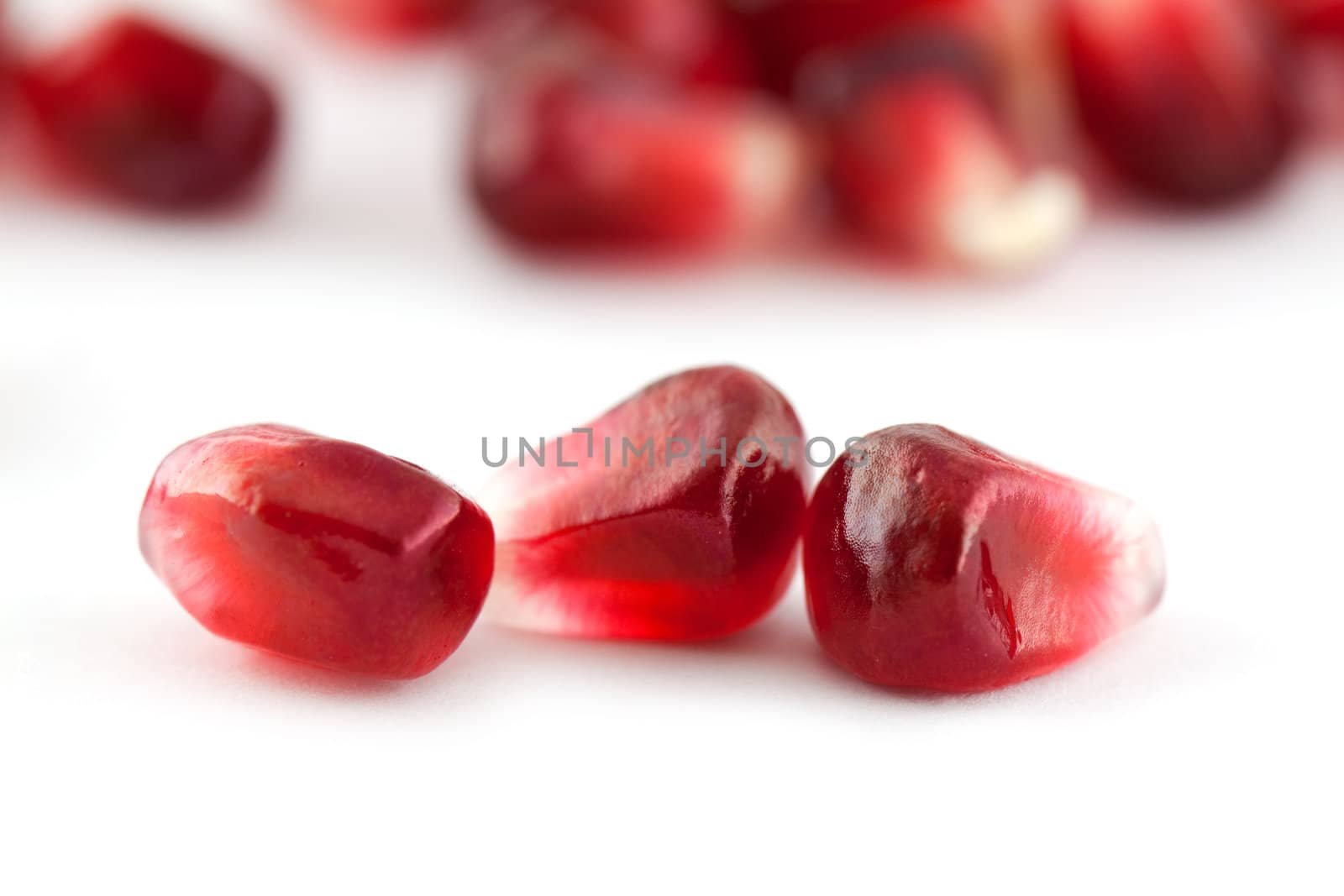 Parts of pomegranate fruit