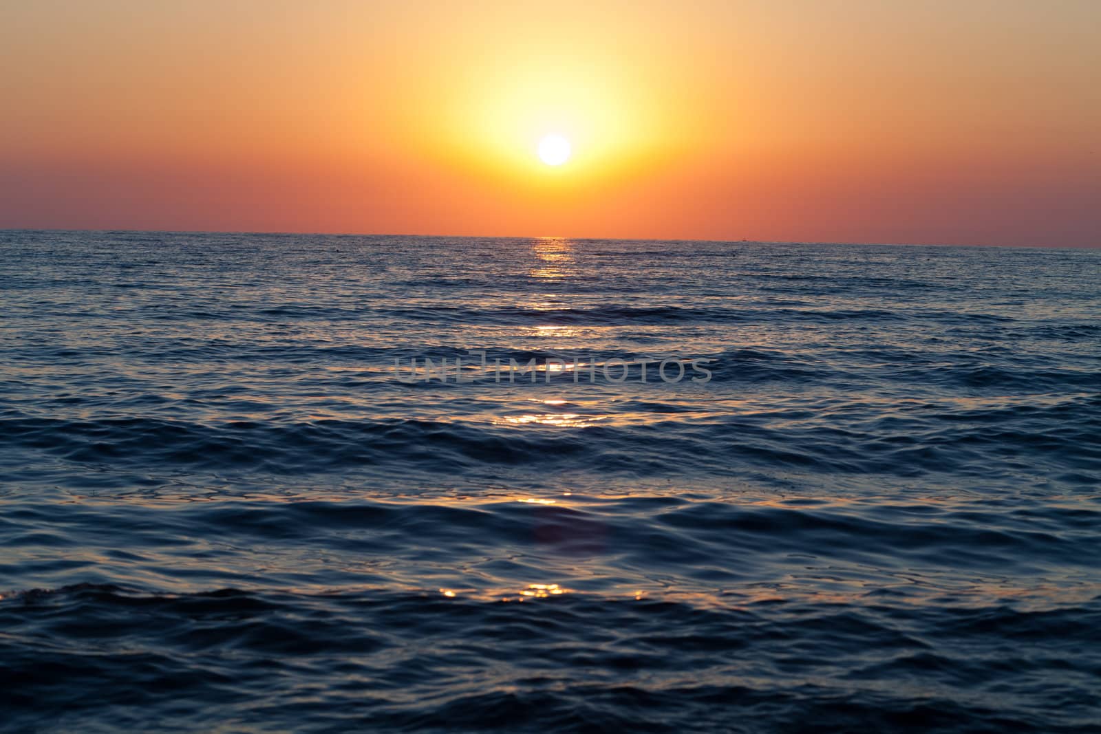 Sunset over the sea 