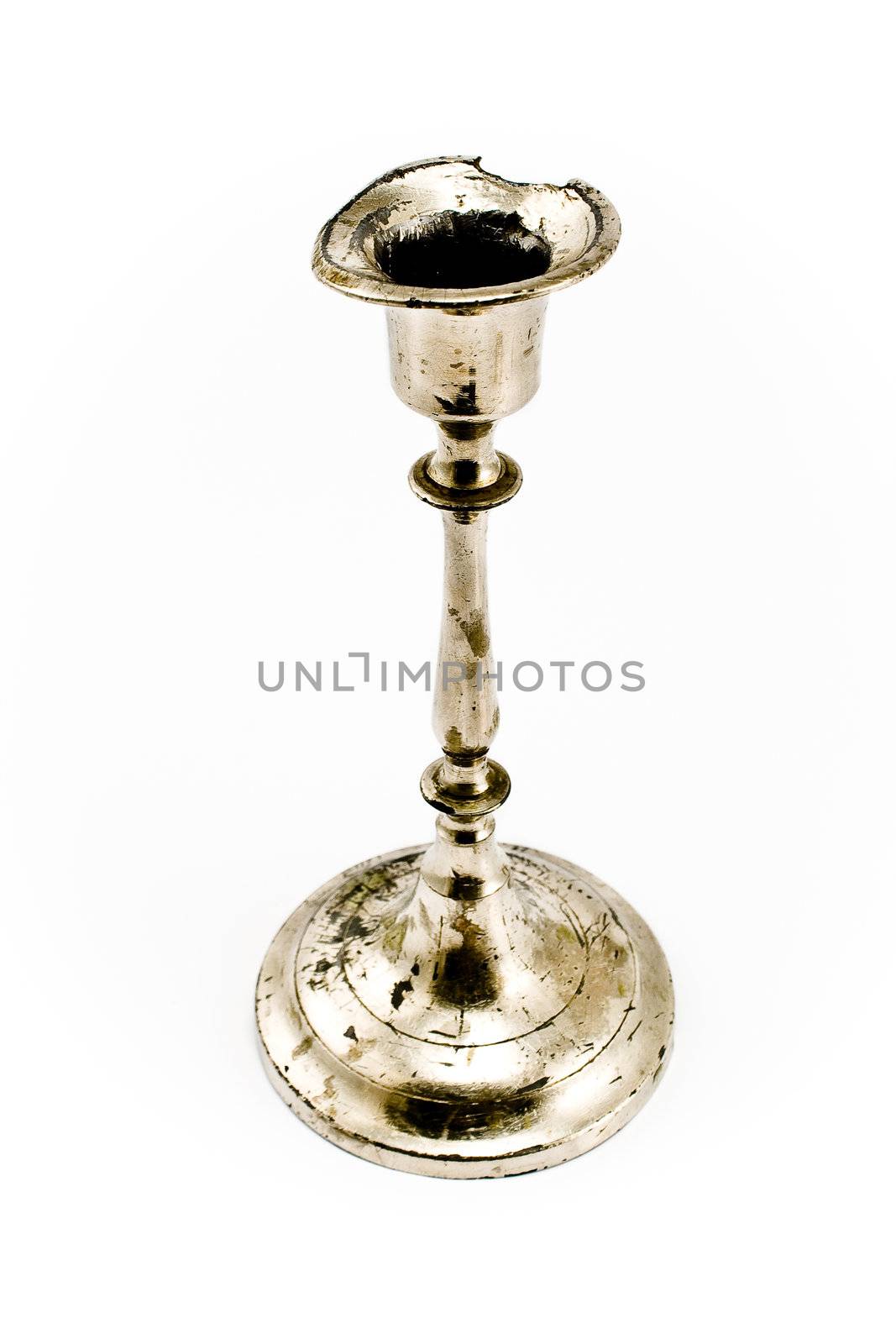 Antique silver classic candlestick by gavran333