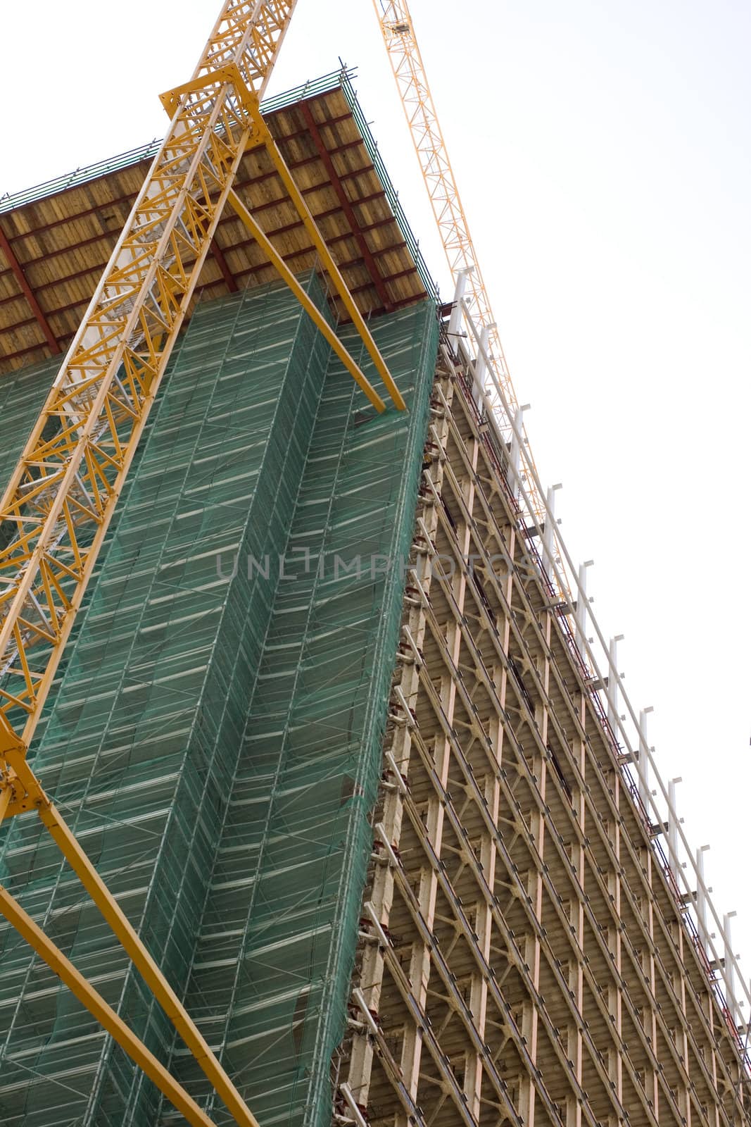 View of a building under construction
