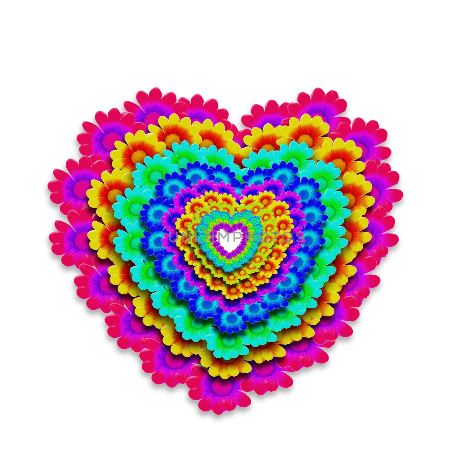 colorful heart happy by Carche