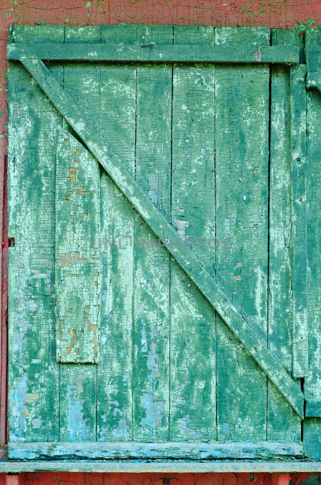 cracked old door