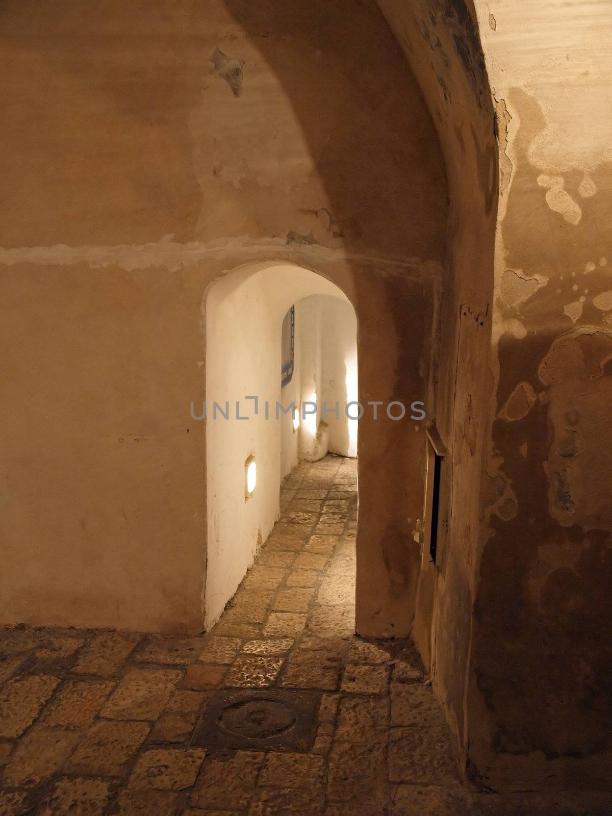 Alleys of Old Jaffa Tel Aviv Israel at night