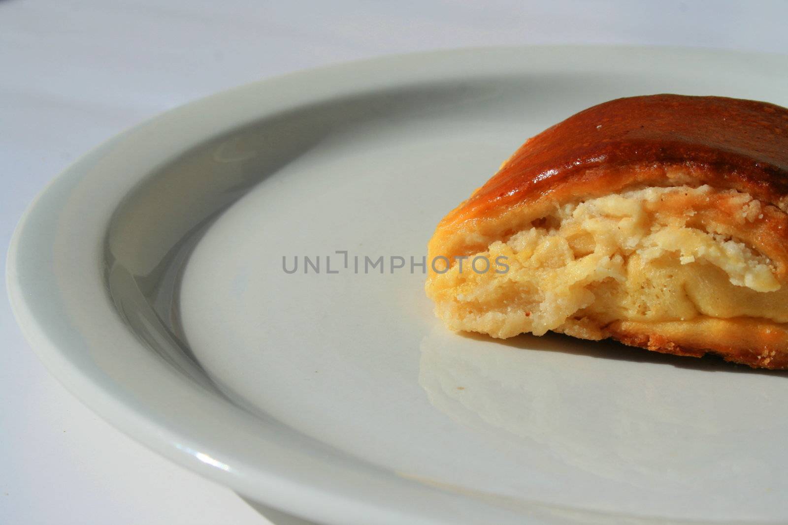 Close up of a nazook pastry on a plate.
