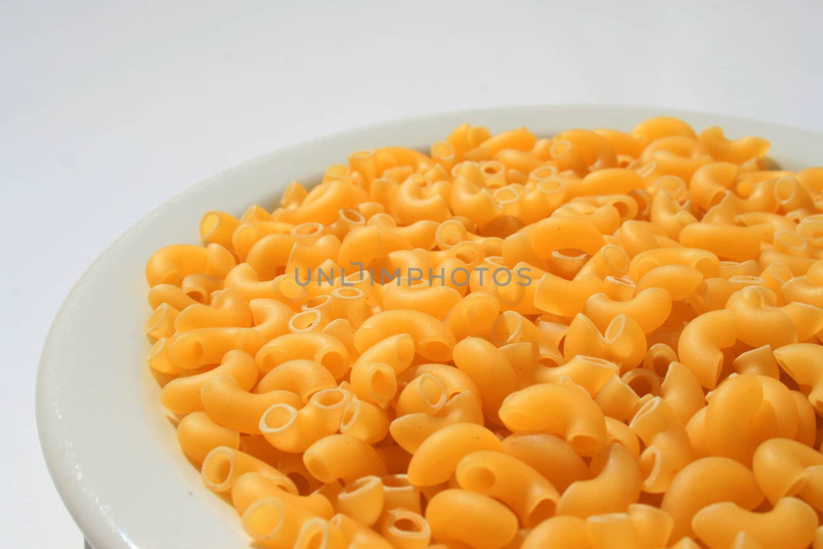 Close up of a pasta on a plate.
