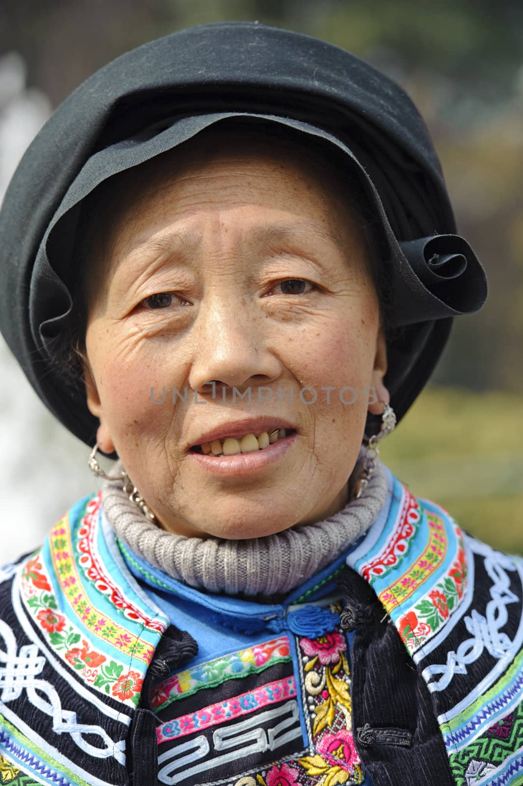 chinese Qiang ethnic woman