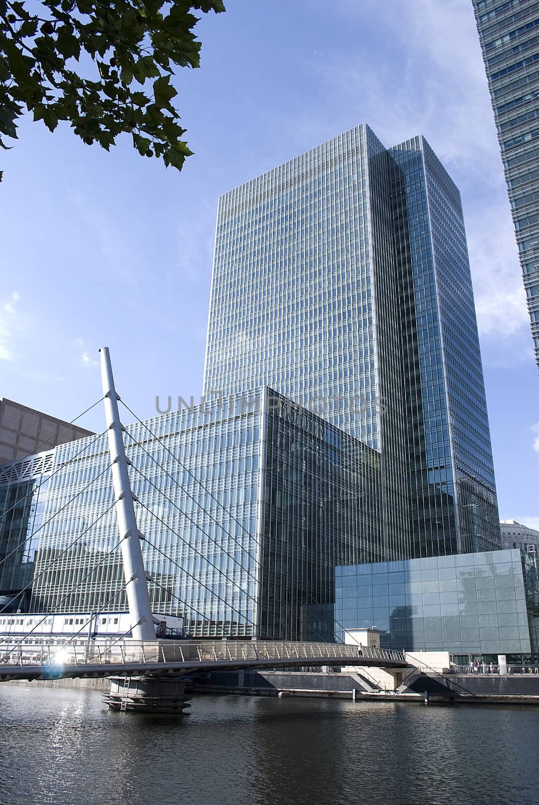 Canary Wharf famous skyscrapers of London's financial district