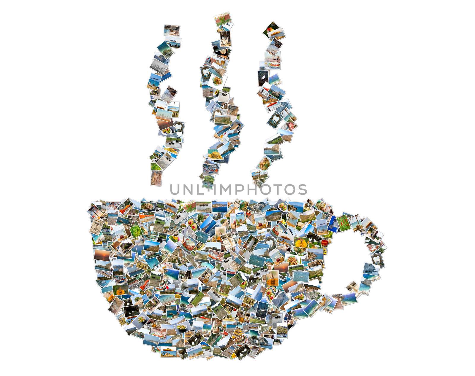 Coffee symbol isolated on a white background