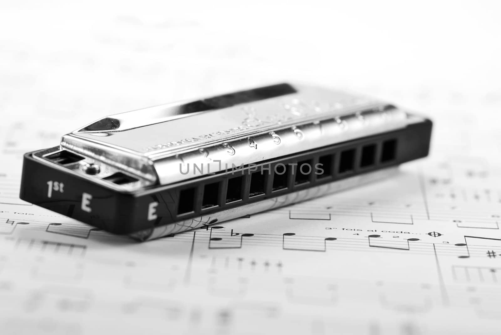 a harmonica on a partition