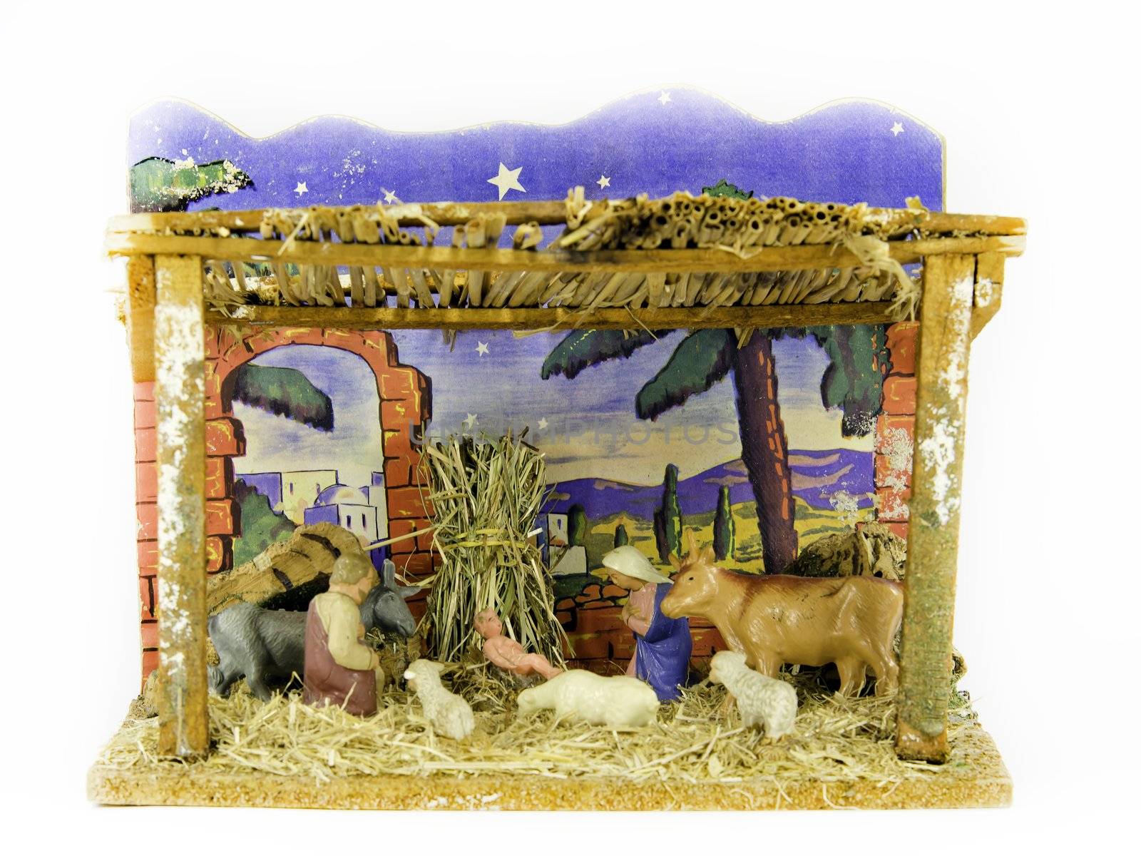 christmas crib by gufoto