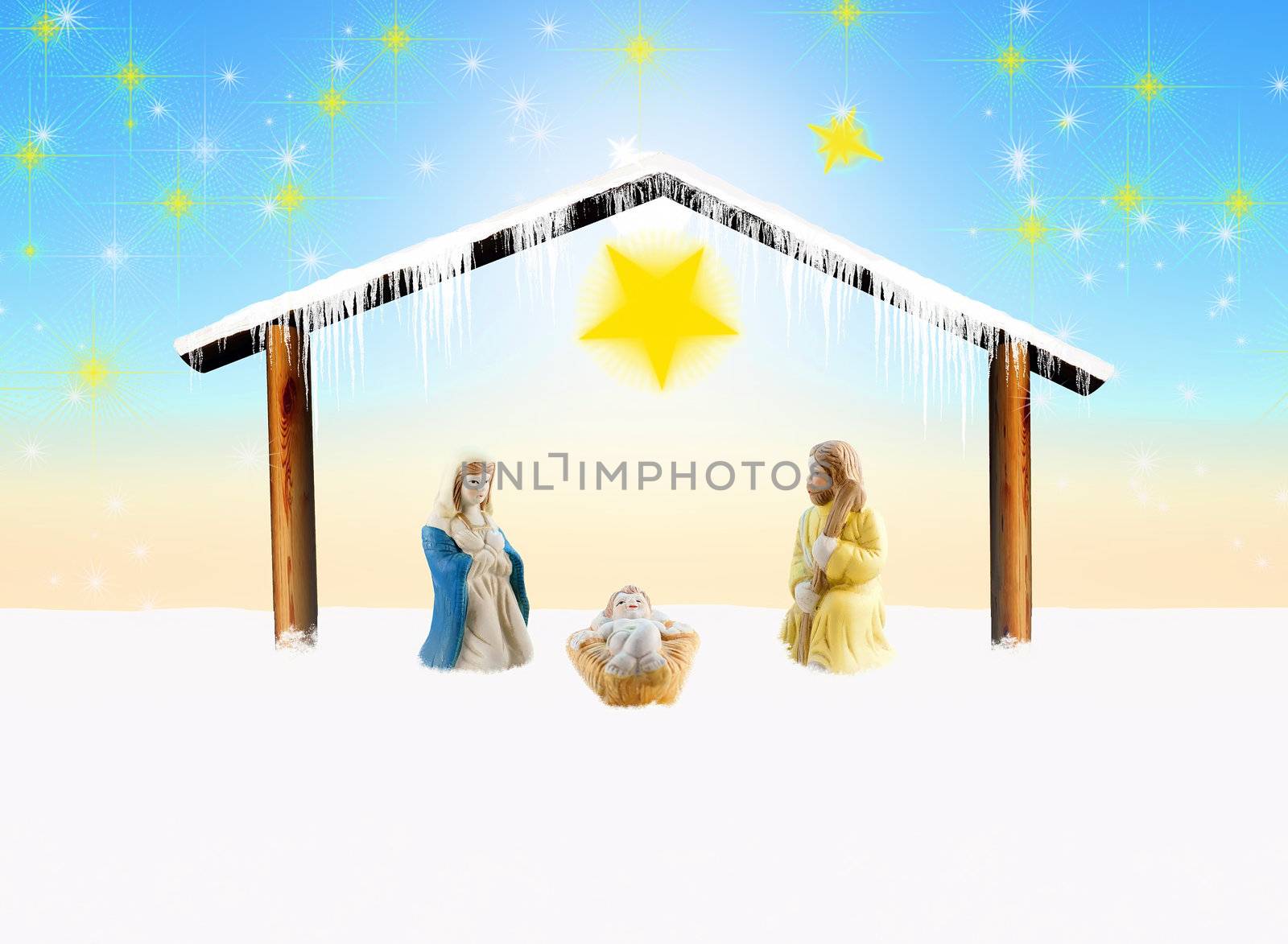 nativity scene by gufoto