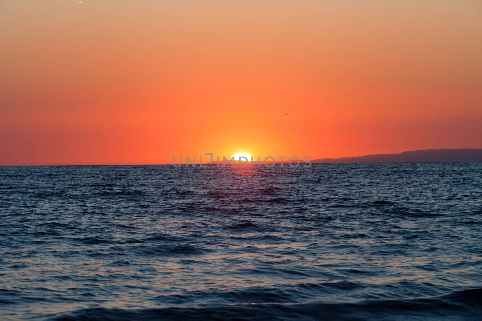Sunset over the sea 