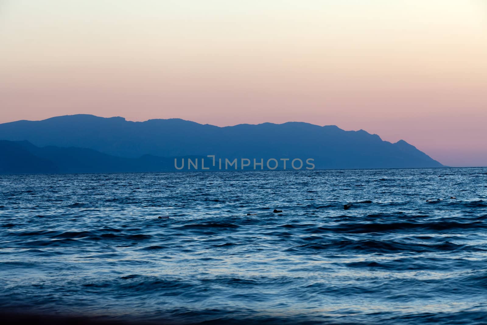 Sunset over the sea 